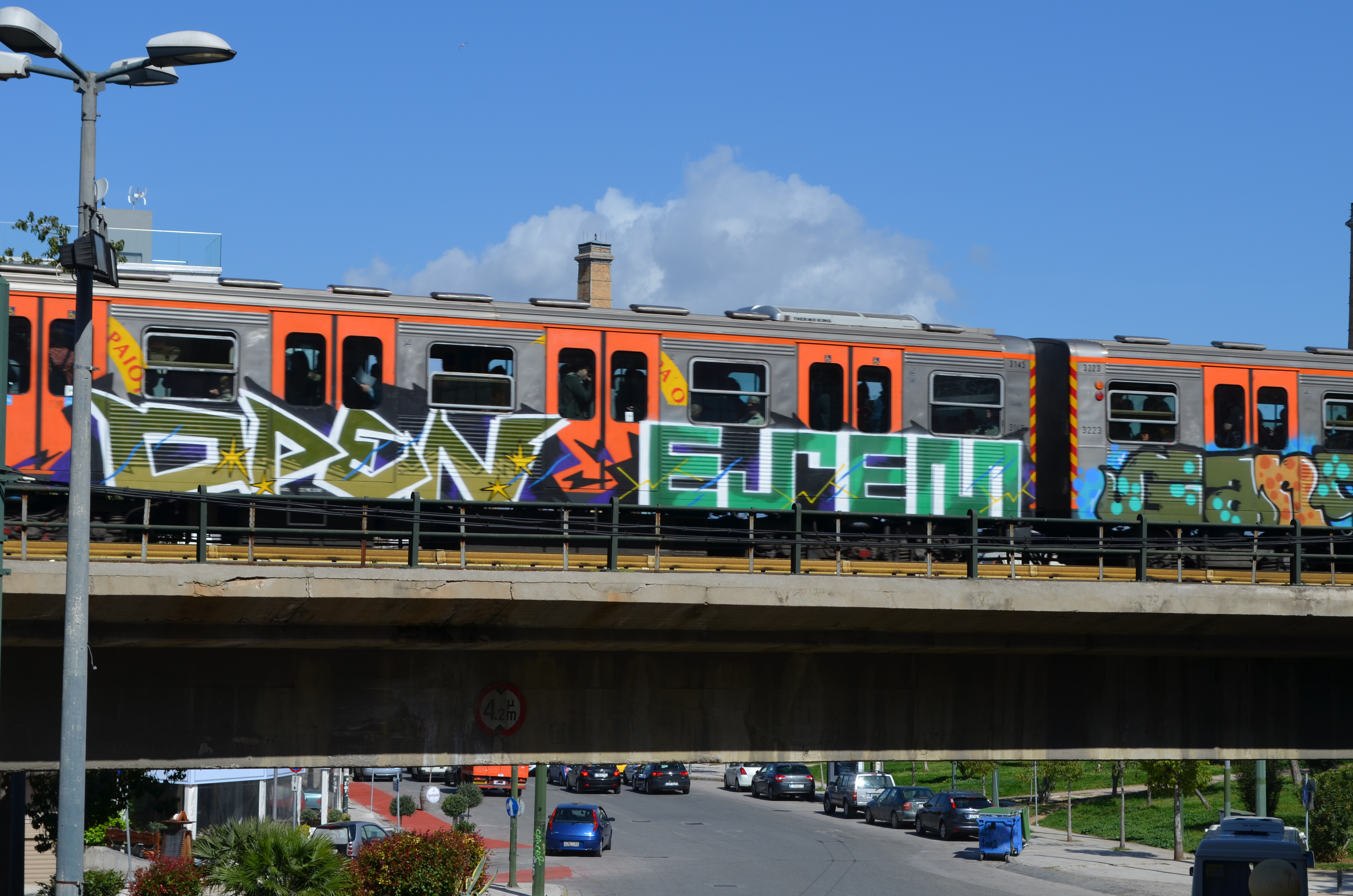 ATHENS GRAFFITI TRAINS #5 - Hustlehorst Athens Trains